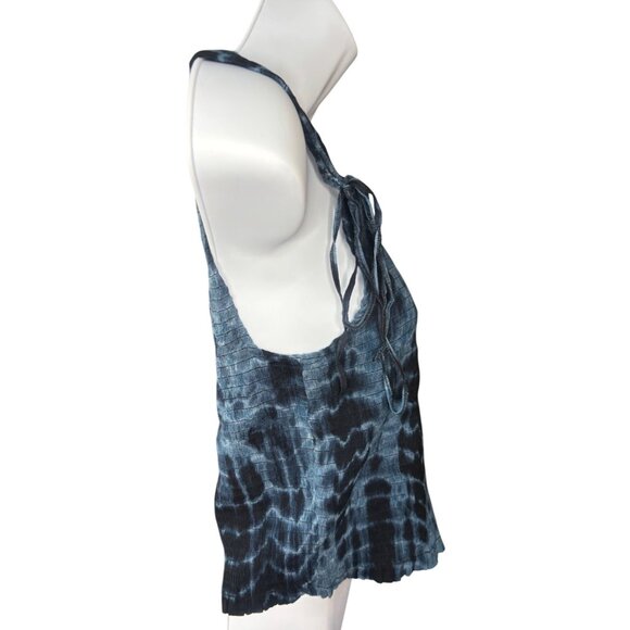Free People FP One New Kalli One Shoulder Top – Size XL – Blue Tie-dye - Picture 8 of 9
